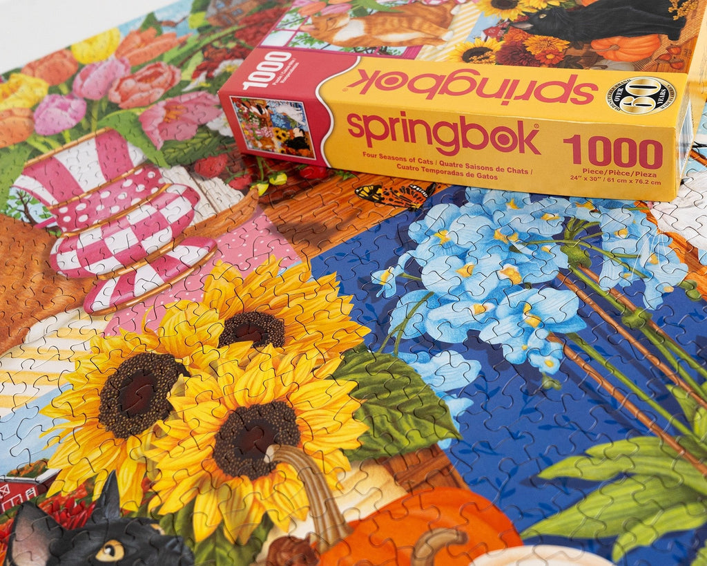 Four Seasons of Cats – 1000 Piece Puzzle