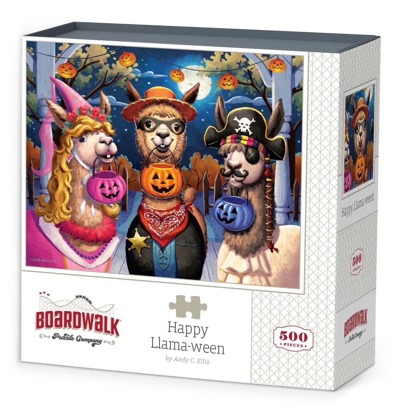 Happy Llama-ween - 500 Piece Jigsaw Puzzle