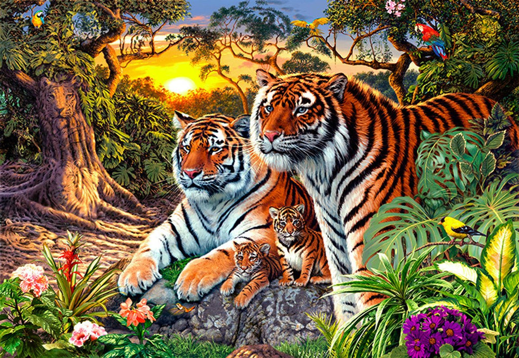 Hidden Tigers - 400 Piece Jigsaw Puzzle