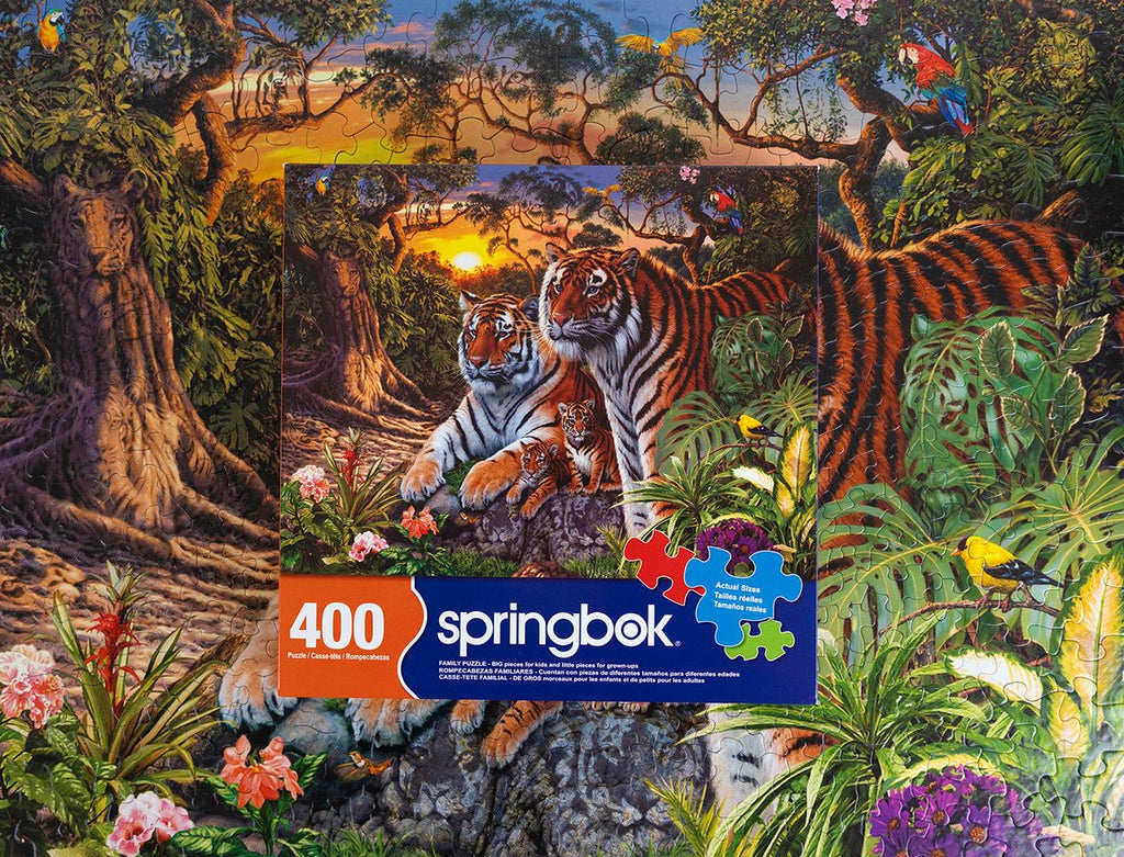 Hidden Tigers - 400 Piece Jigsaw Puzzle