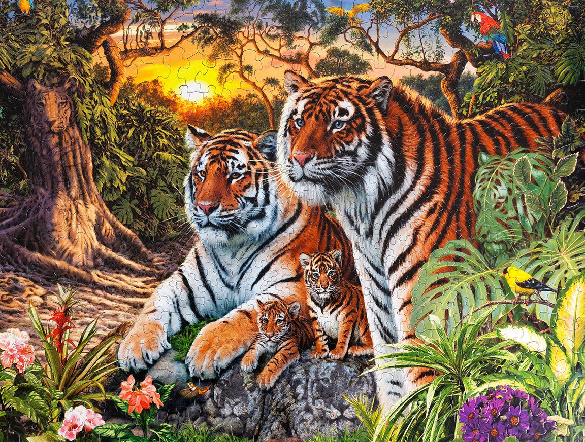 Hidden Tigers - 400 Piece Jigsaw Puzzle