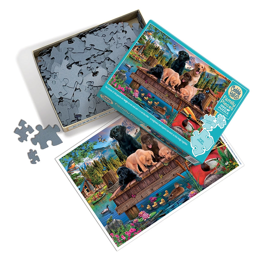 Pups and Ducks – 350 Piece Family Dog Puzzle