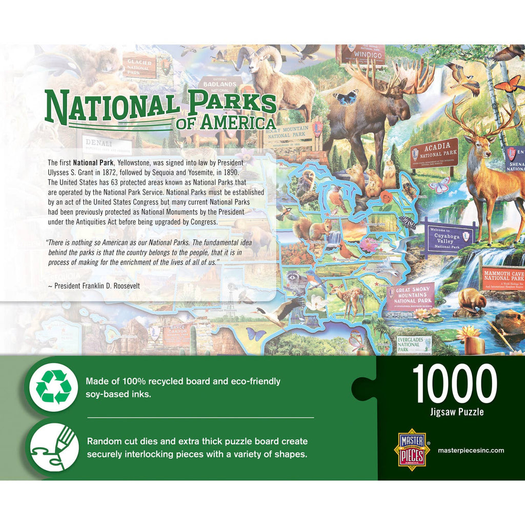 National Parks of America - 1000 Piece Jigsaw Puzzle