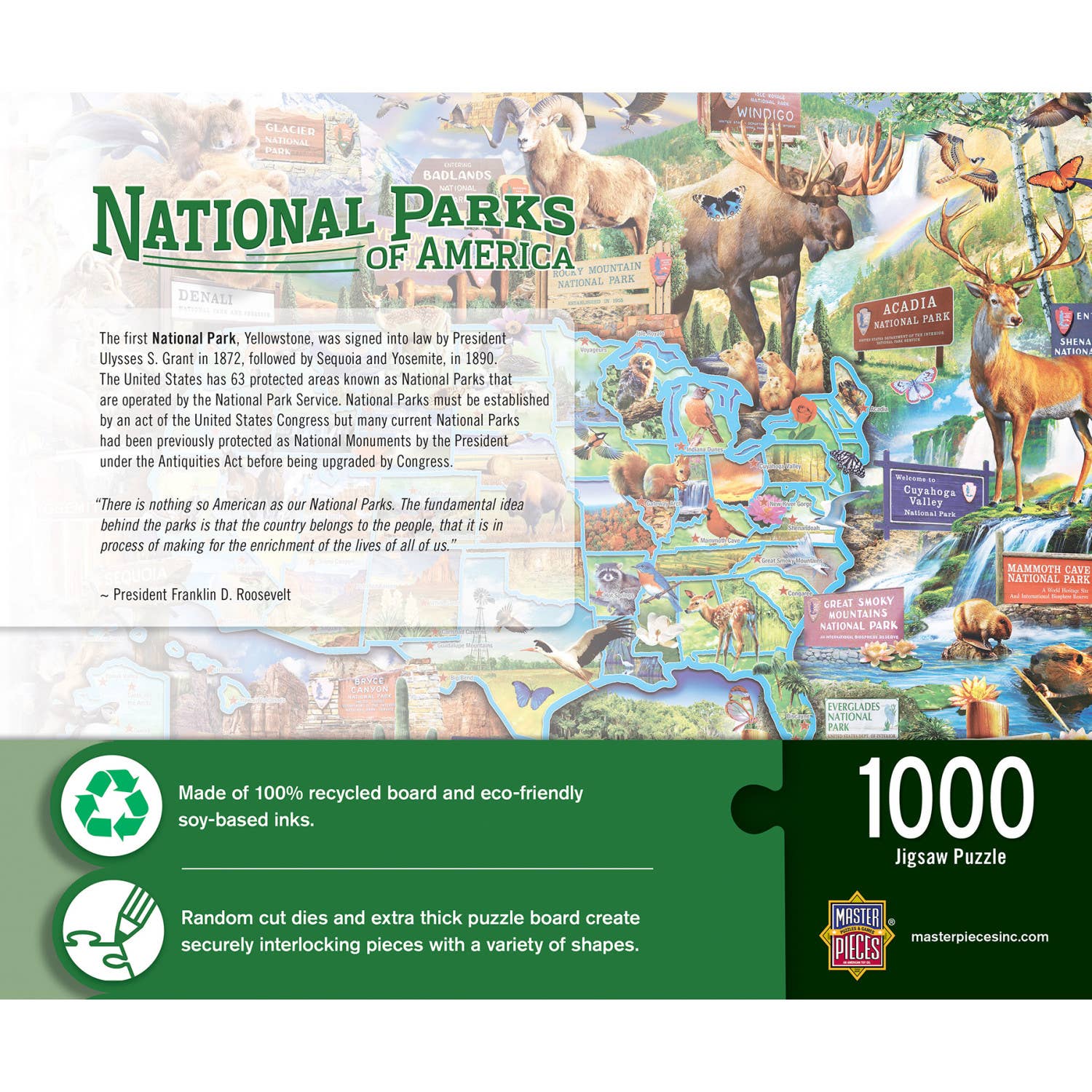 National Parks of America - 1000 Piece Jigsaw Puzzle