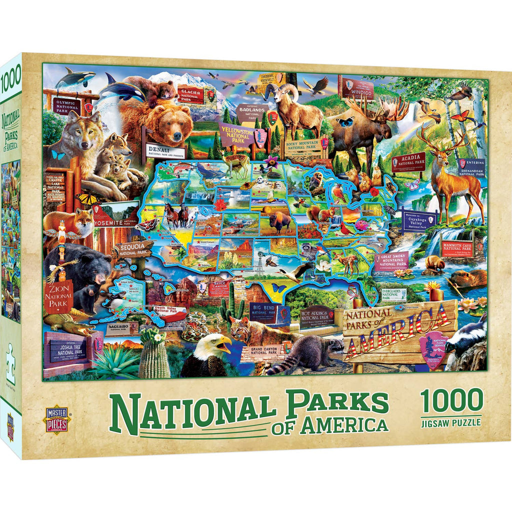 National Parks of America - 1000 Piece Jigsaw Puzzle