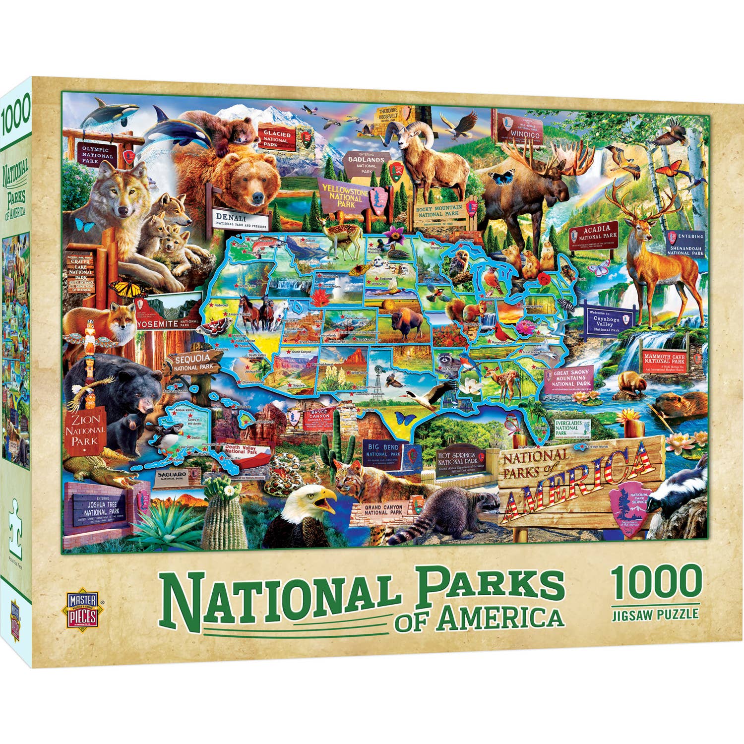 National Parks of America - 1000 Piece Jigsaw Puzzle