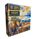 Elephant Stained Glass - 1000 Piece Jigsaw Puzzle
