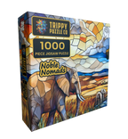 Elephant Stained Glass - 1000 Piece Jigsaw Puzzle