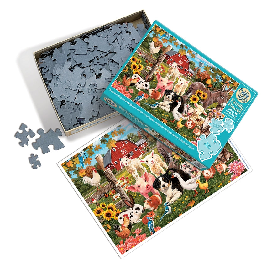 Family Farm (Family) - 350 Piece Jigsaw Puzzle