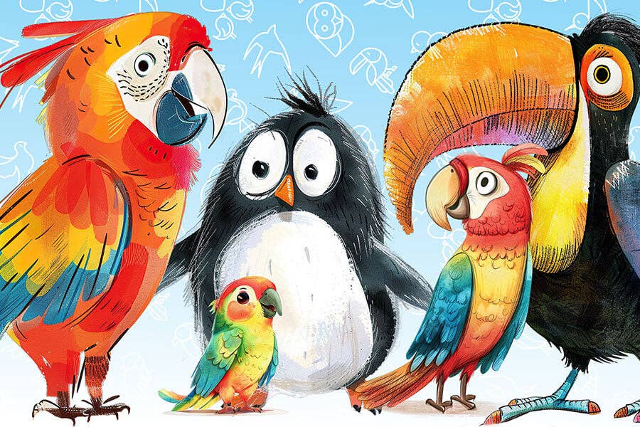 Odd Bird Out - 150 Piece Mini Jigsaw Puzzle