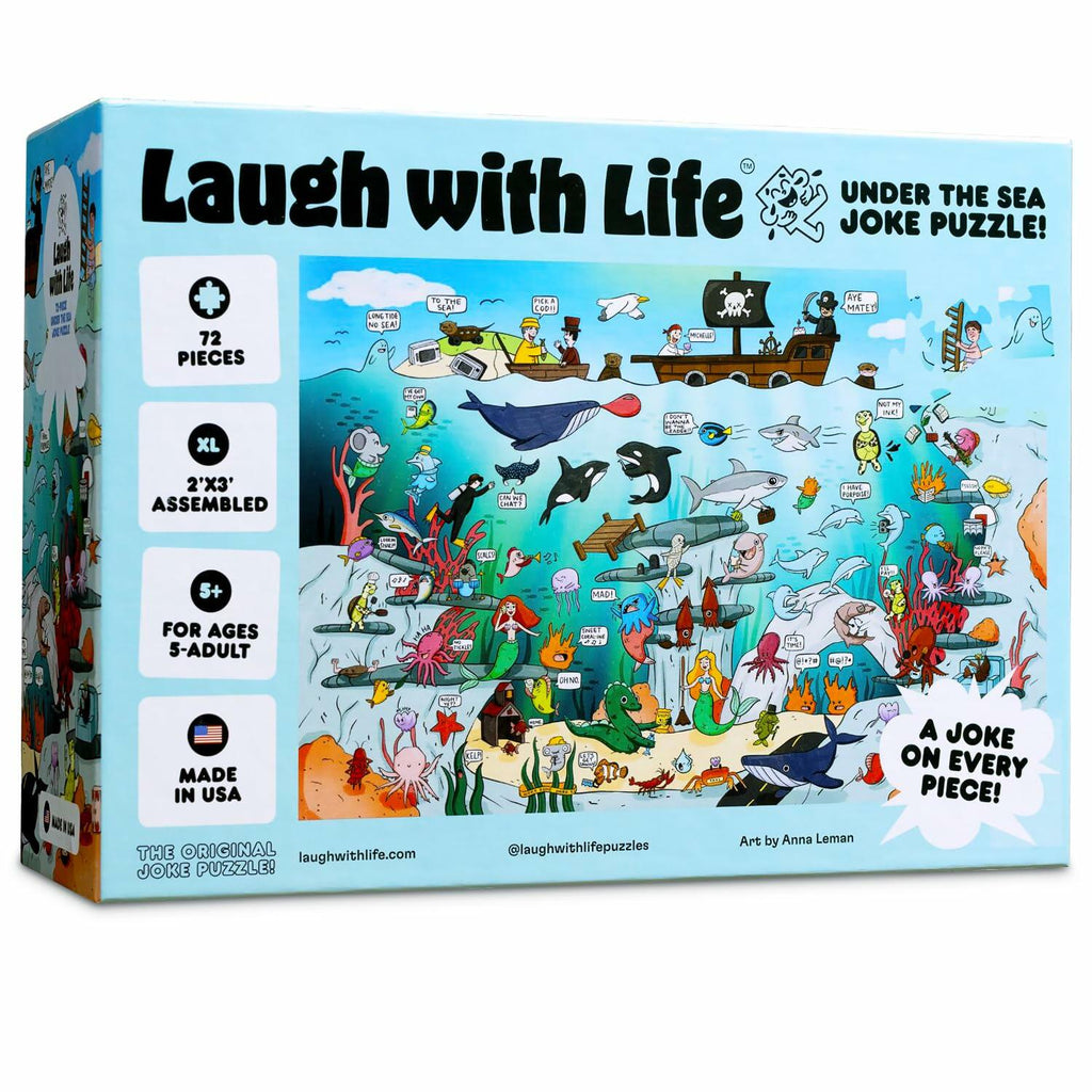 Sea Joke Puzzle – Ocean 72 Piece Floor Puzzle for Kids