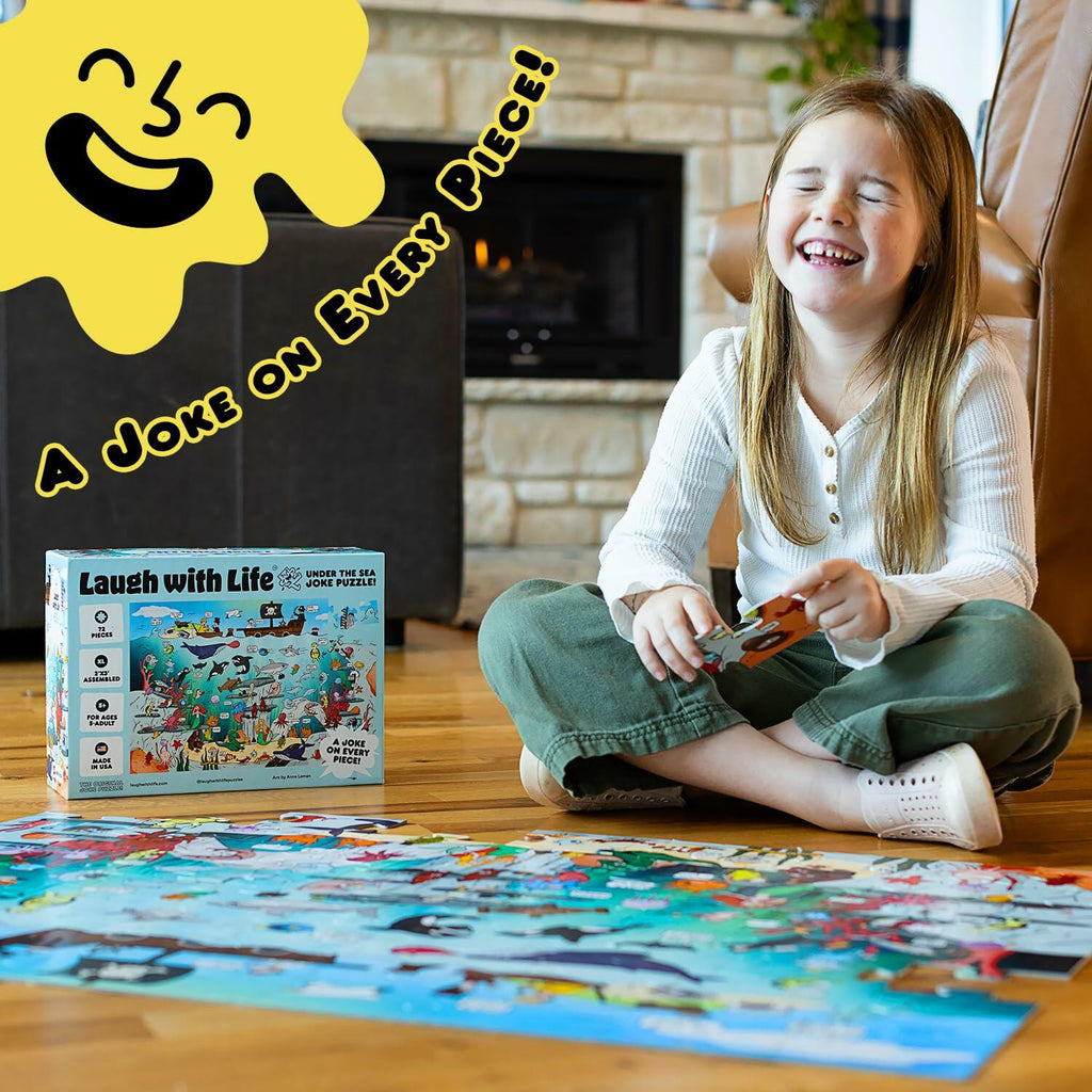 Sea Joke Puzzle – Ocean 72 Piece Floor Puzzle for Kids