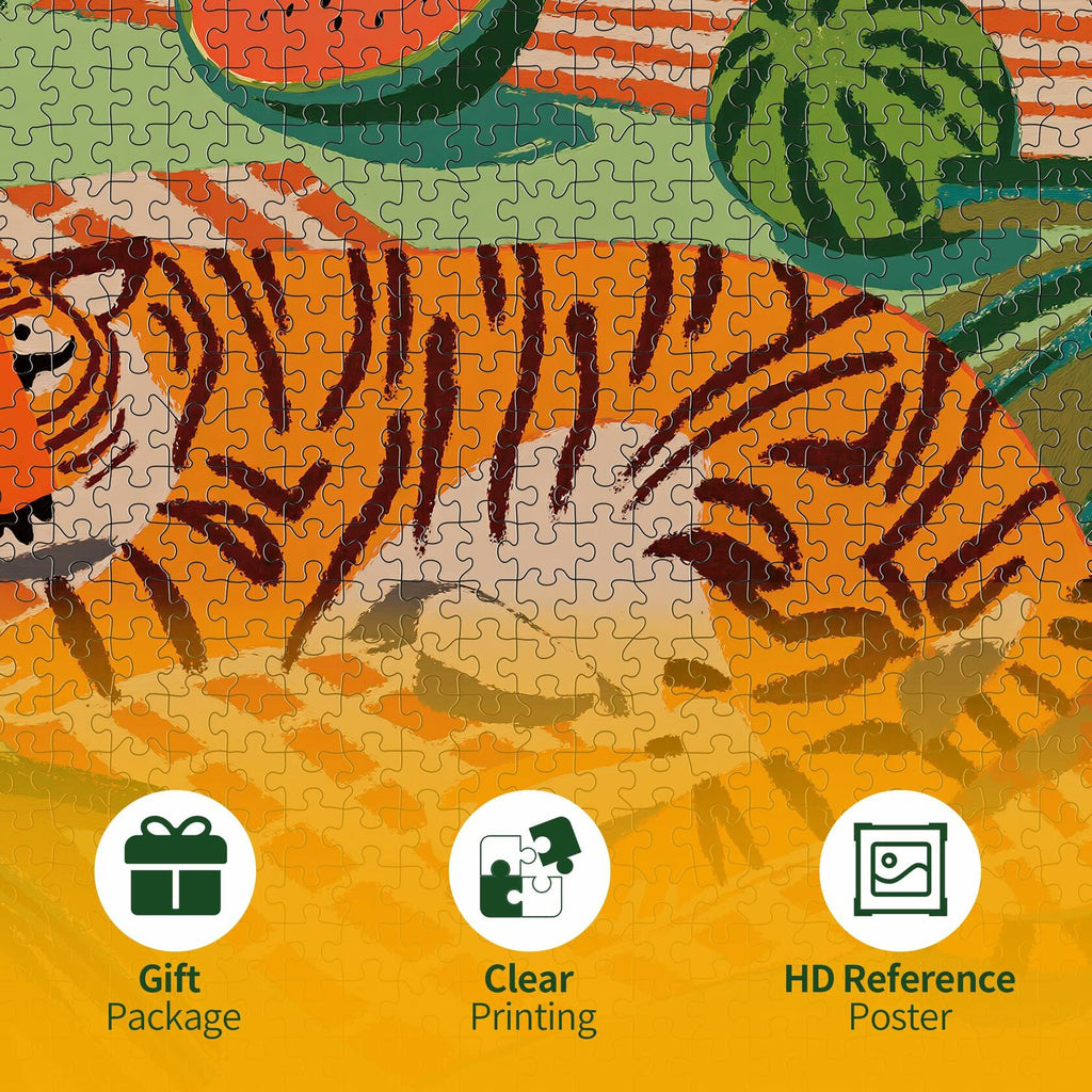 Summer Tiger - 1000 Piece Jigsaw Puzzle