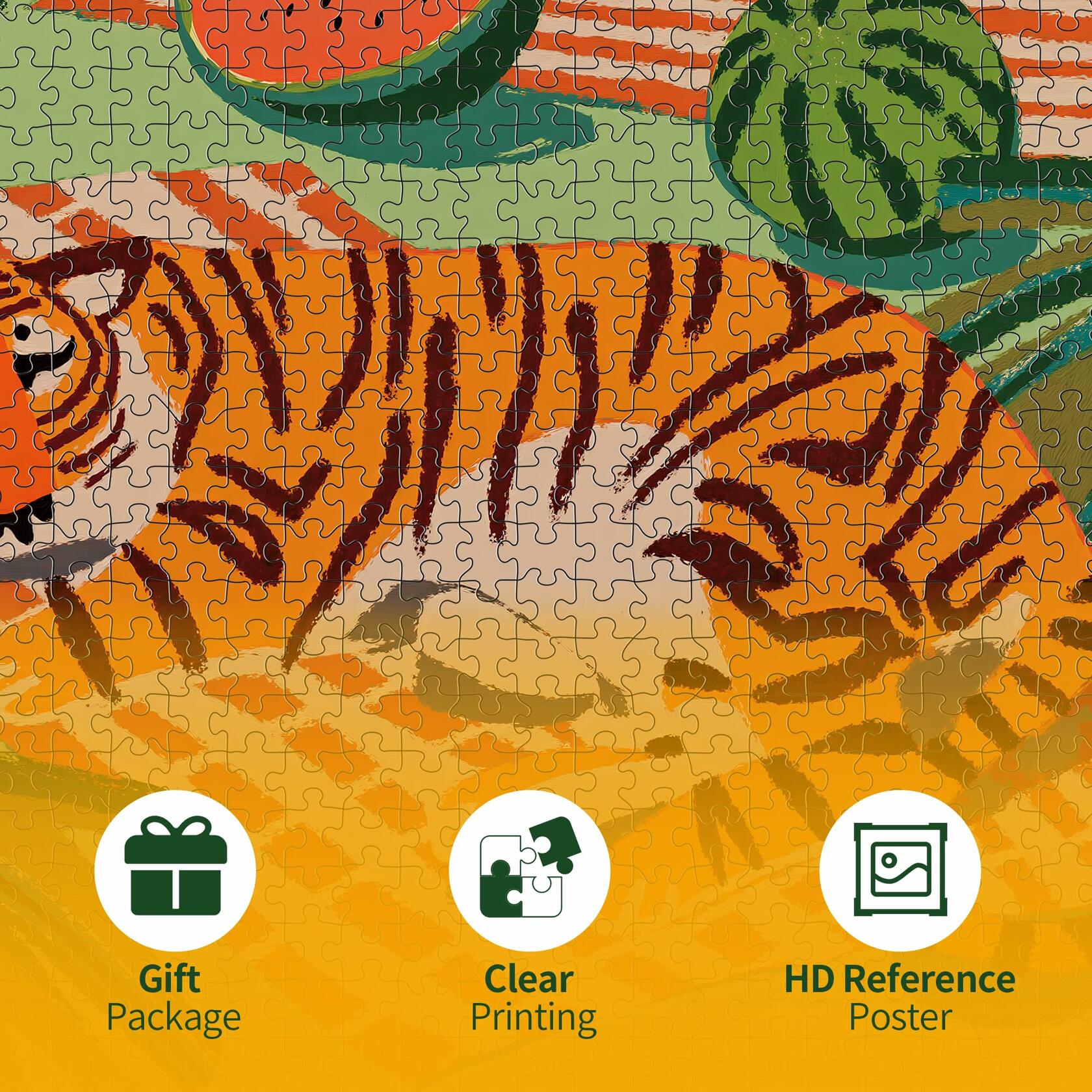 Summer Tiger - 1000 Piece Jigsaw Puzzle