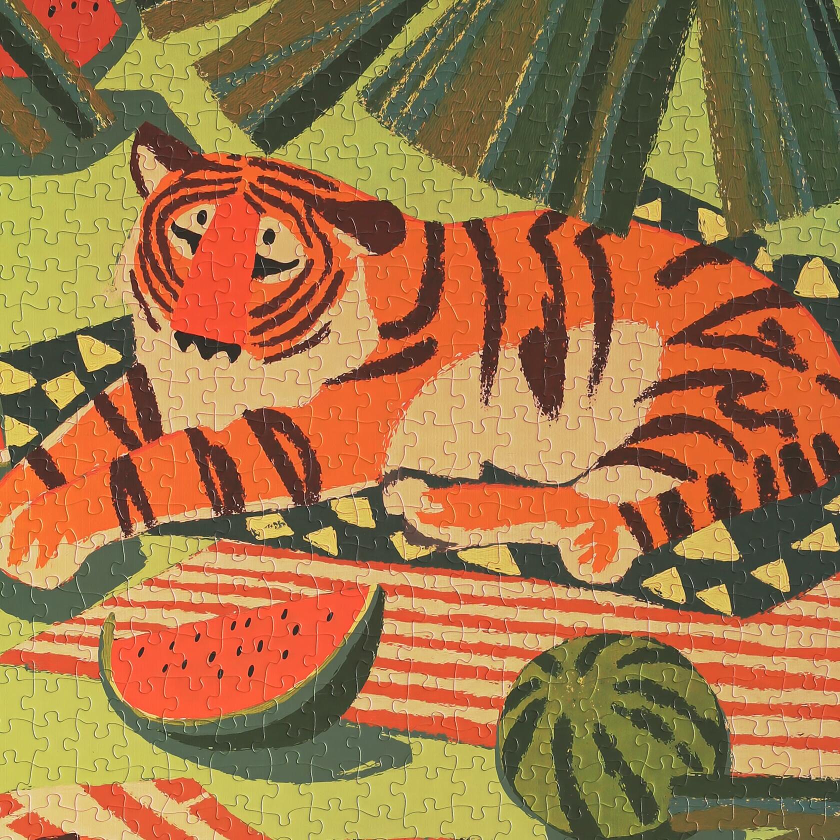 Summer Tiger - 1000 Piece Jigsaw Puzzle