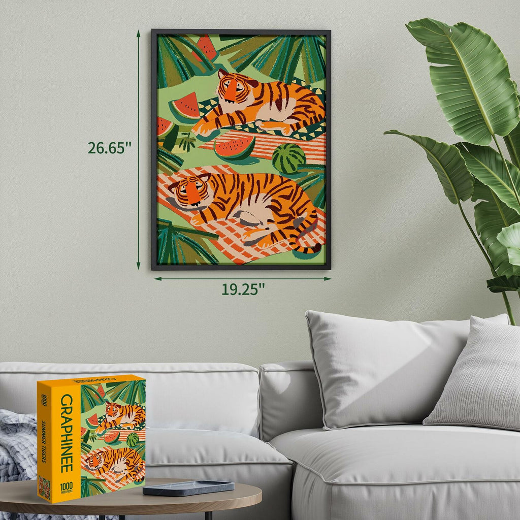Summer Tiger - 1000 Piece Jigsaw Puzzle