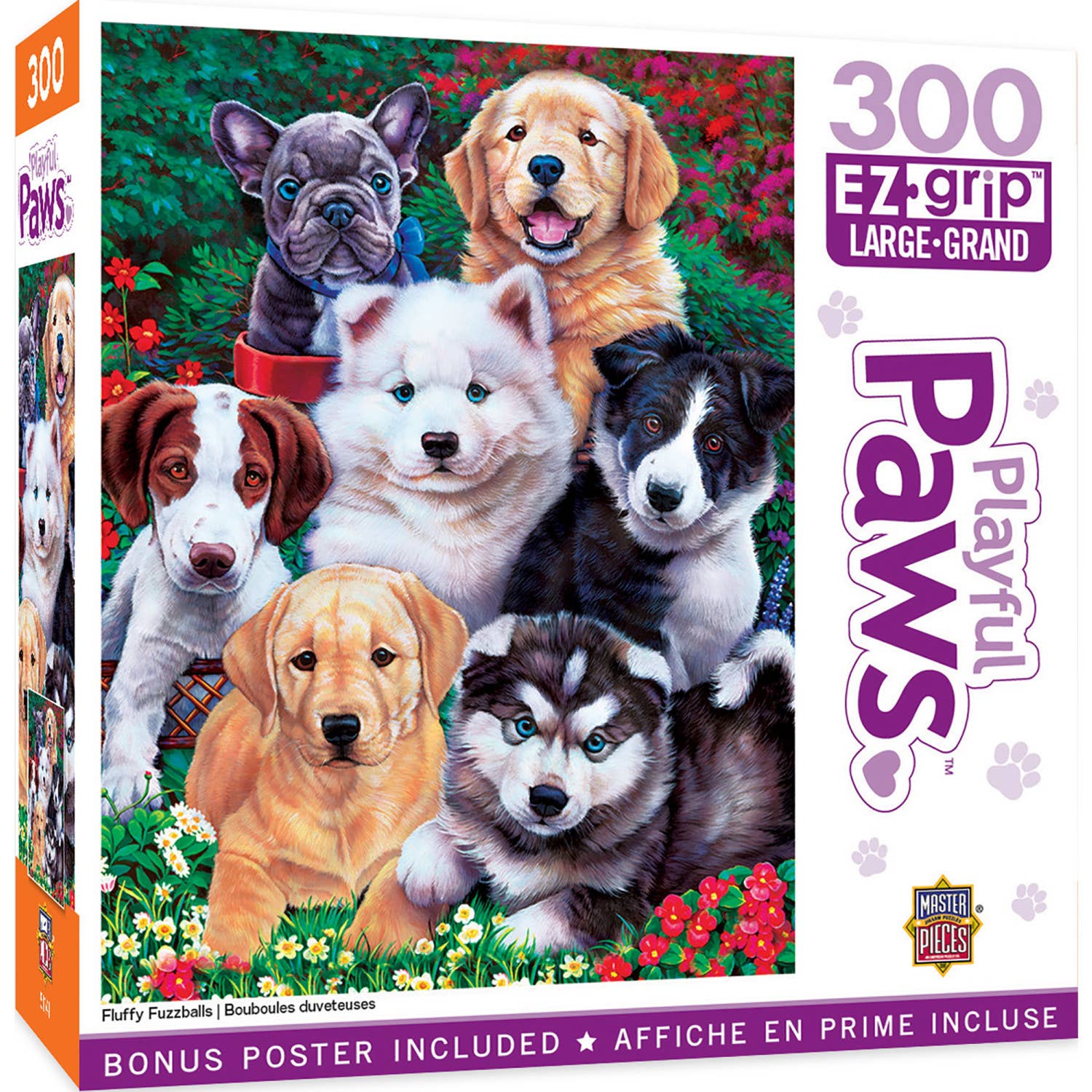 Playful Pups Fluffy Fuzzballs – Puppies 300 Piece Puzzle
