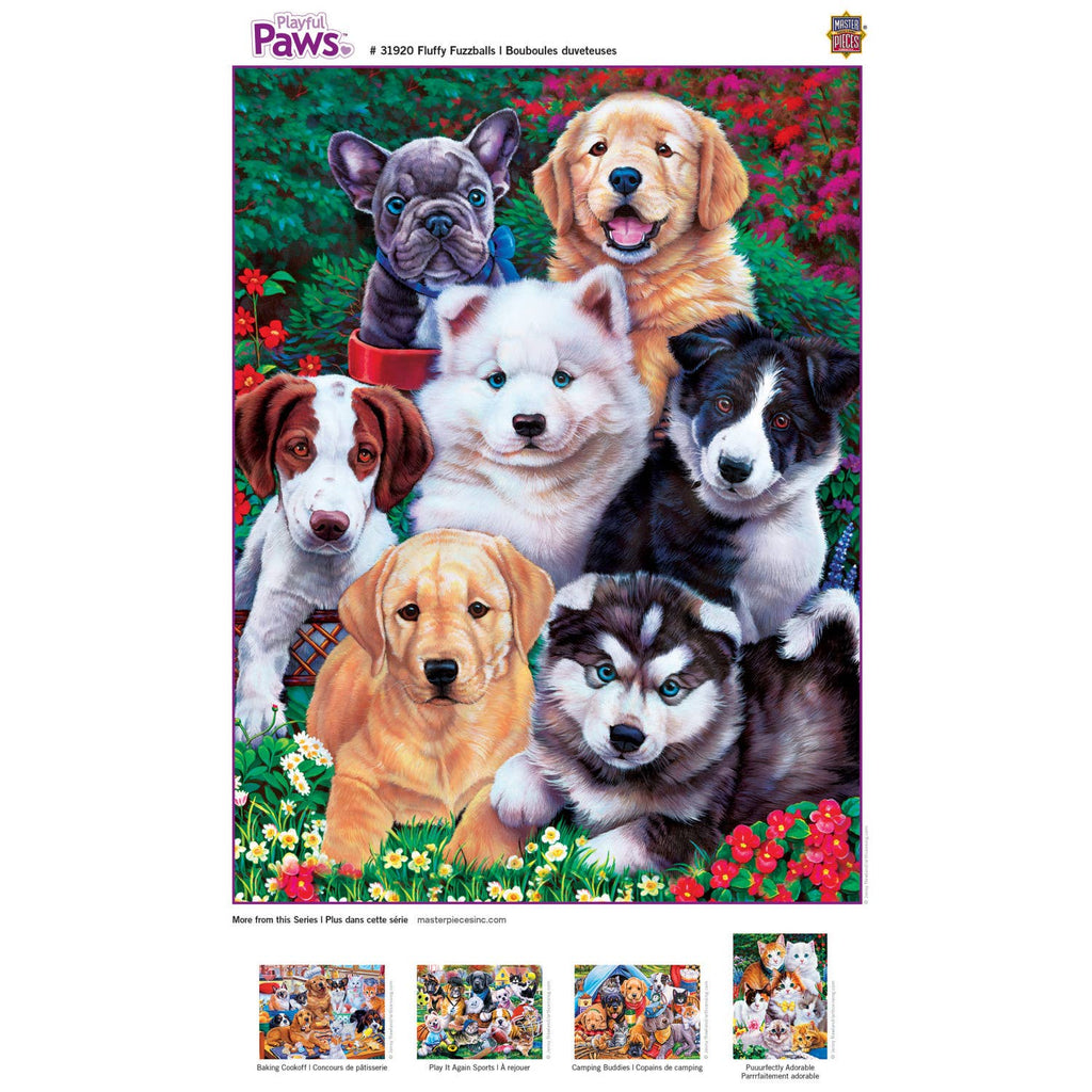 Playful Pups Fluffy Fuzzballs – Puppies 300 Piece Puzzle