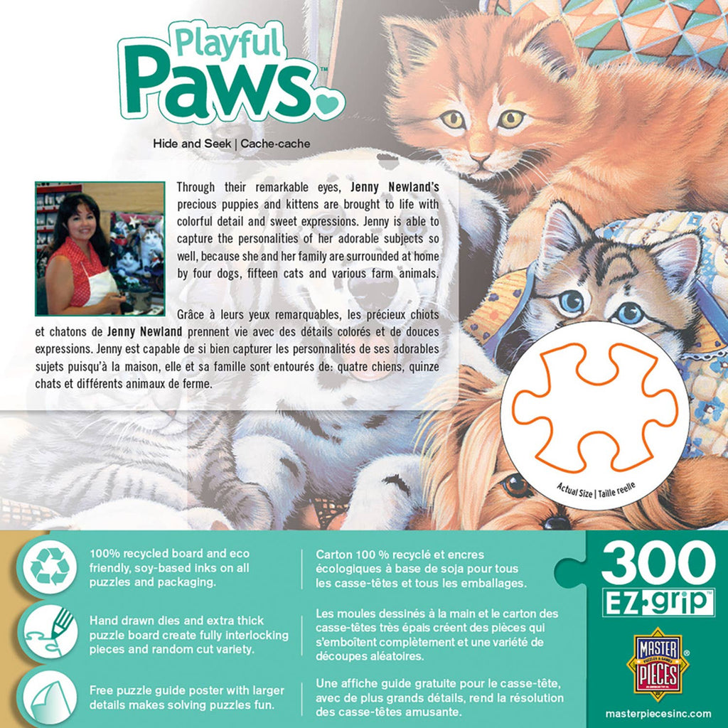 Playful Paws Hide and Seek - 300 Piece Jigsaw Puzzle
