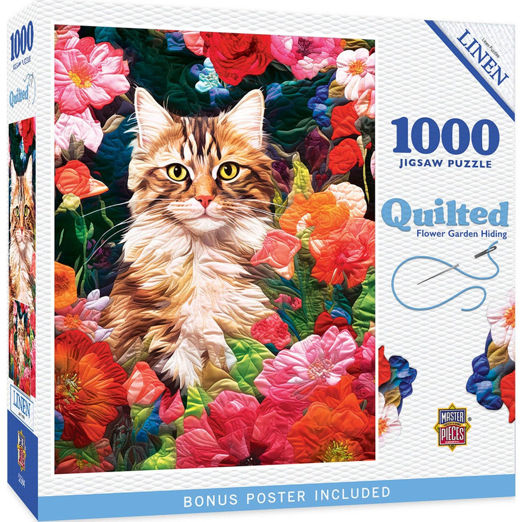 Flower Garden Hiding - 1000 Piece Jigsaw Puzzle