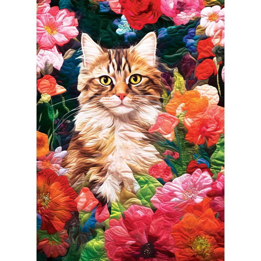 Flower Garden Hiding - 1000 Piece Jigsaw Puzzle