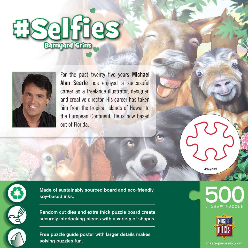 Selfies Barnyard Grins - 500 Piece Jigsaw Puzzle