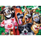 Selfies Barnyard Grins - 500 Piece Jigsaw Puzzle