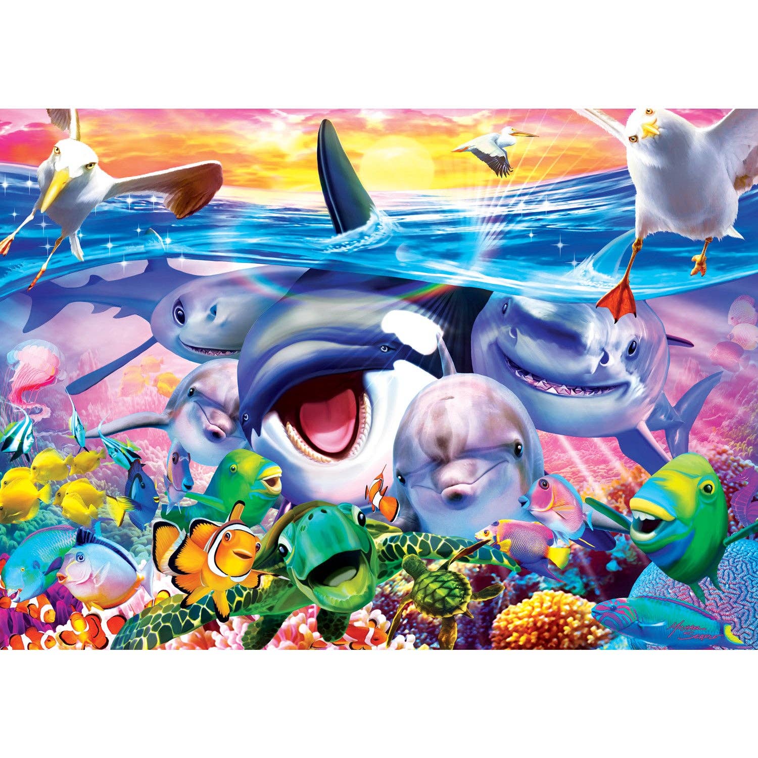 Ocean Oddballs - 500 Piece Jigsaw Puzzle