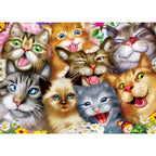 Purrfect Portraits - 500 Piece Jigsaw Puzzle