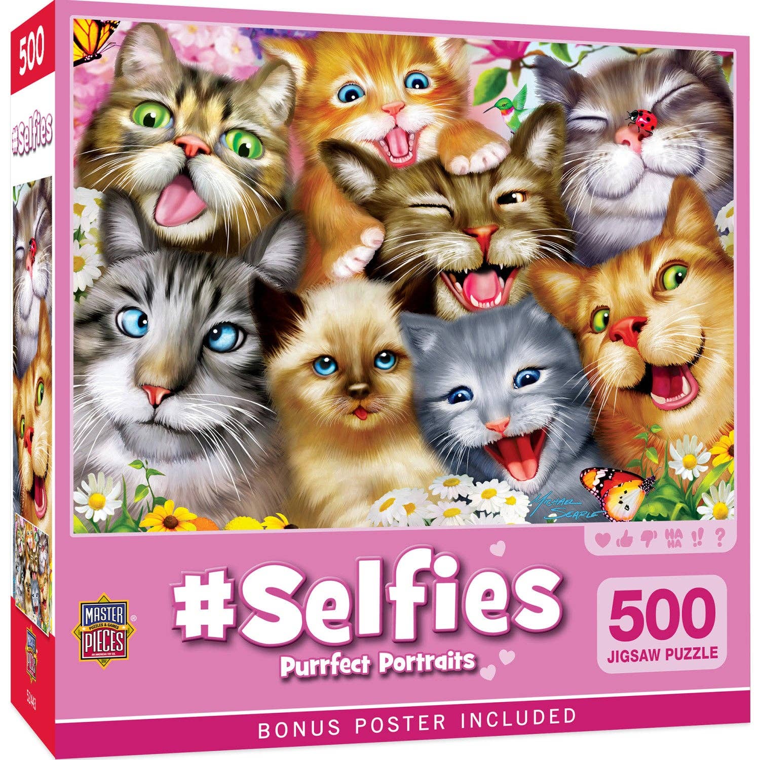 Purrfect Portraits - 500 Piece Jigsaw Puzzle