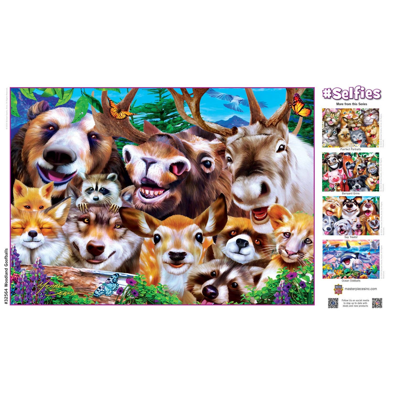 Woodland Goofballs - 500 Piece Jigsaw Puzzle