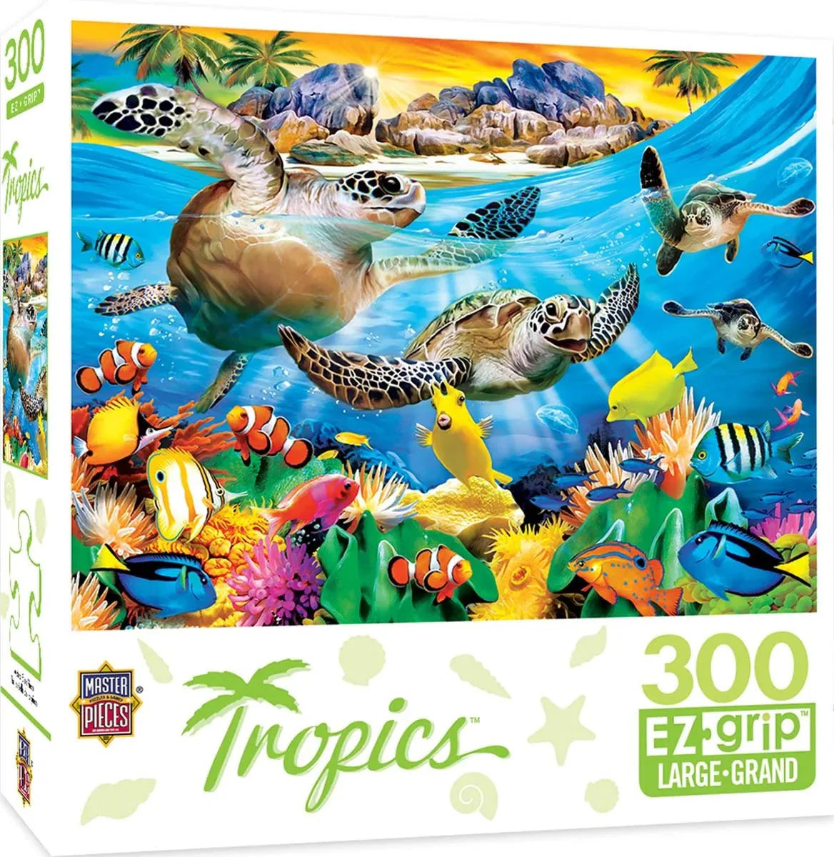 Tropics Breaking Waves - 300 Piece Jigsaw Puzzle