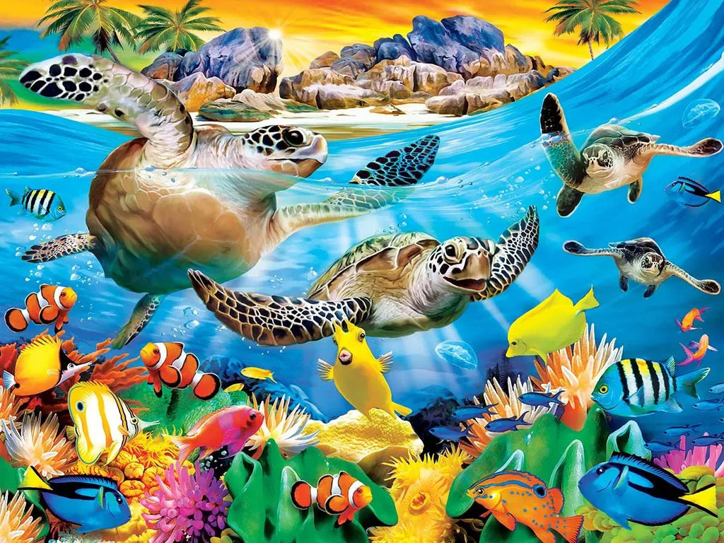 Tropics Breaking Waves - 300 Piece Jigsaw Puzzle