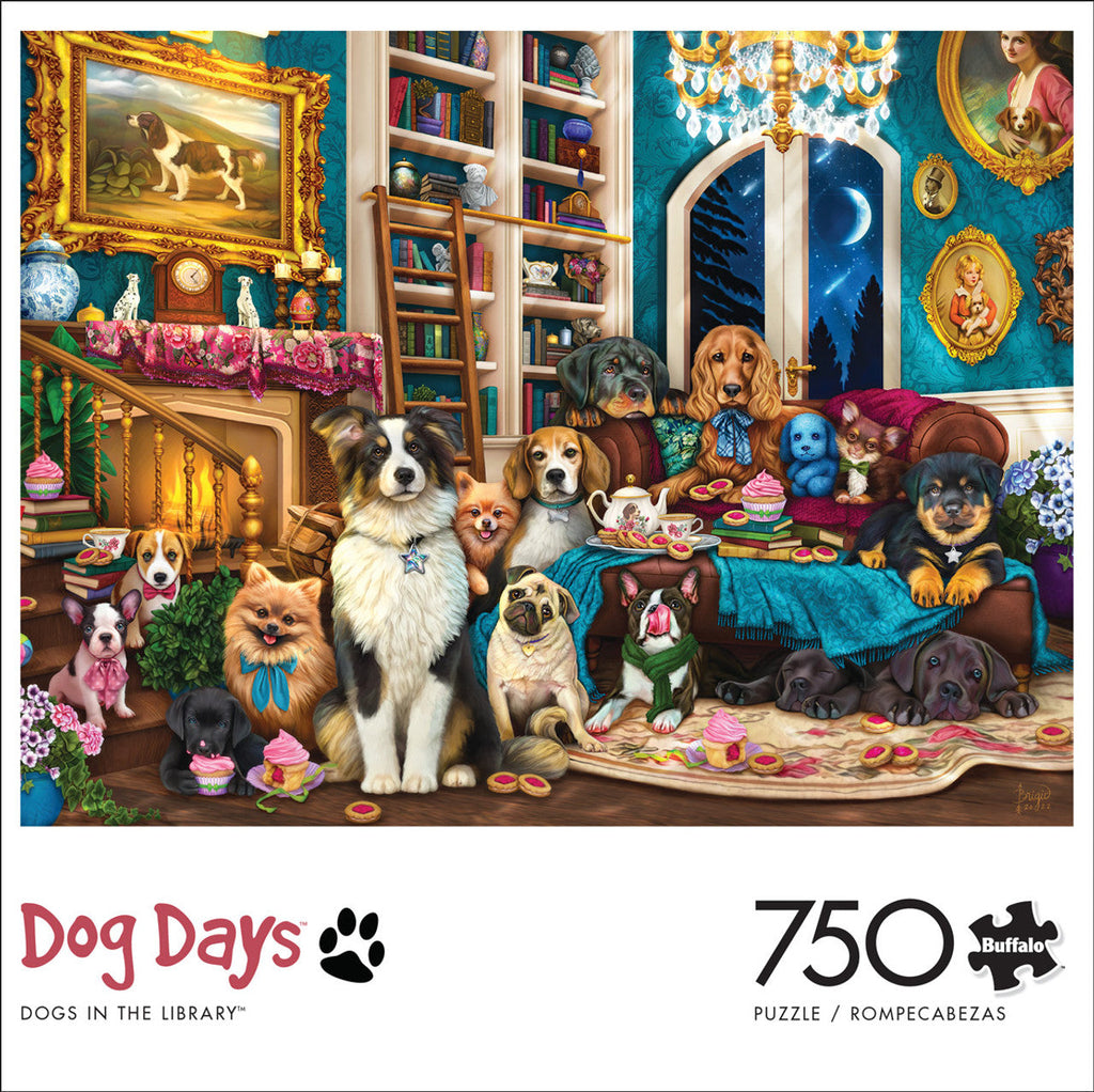 Dogs in the Library – 750 Piece Dog Puzzle