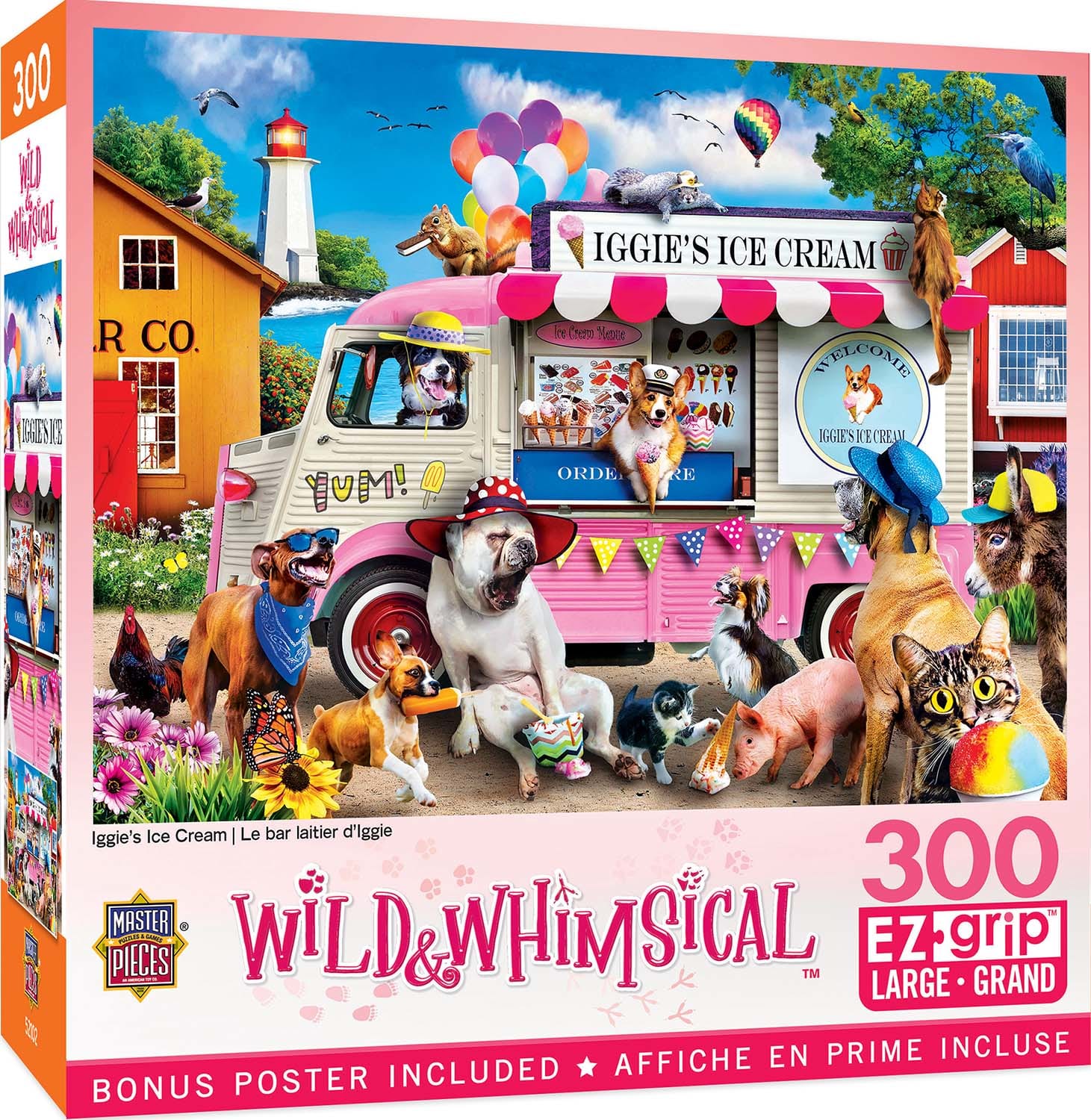 Wild & Whimsical Iggie's Ice Cream 300 Piece EZ Grip Jigsaw Puzzle | Masterpieces