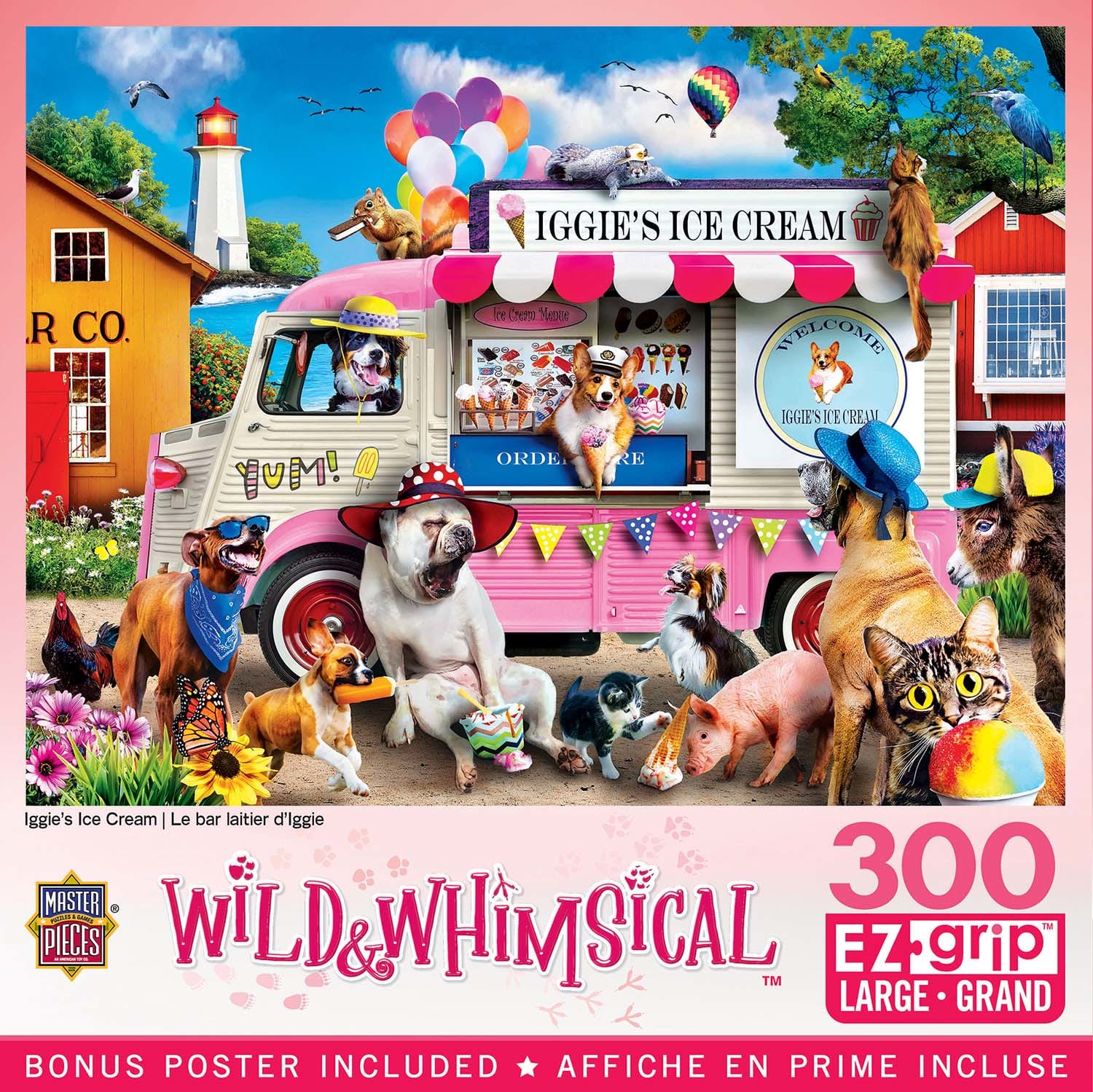 Wild & Whimsical Iggie's Ice Cream 300 Piece EZ Grip Jigsaw Puzzle | Masterpieces