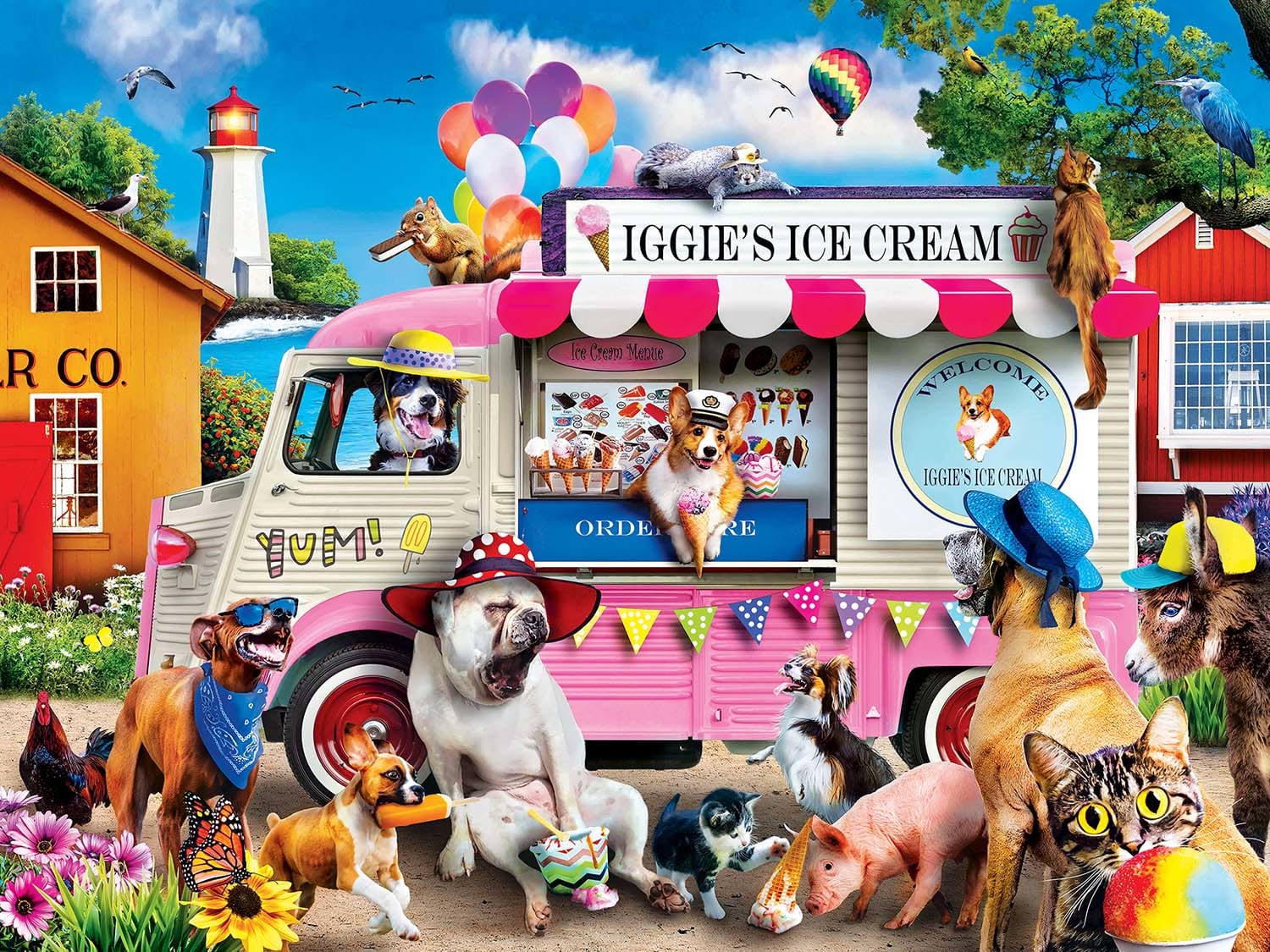 Wild & Whimsical Iggie's Ice Cream 300 Piece EZ Grip Jigsaw Puzzle | Masterpieces