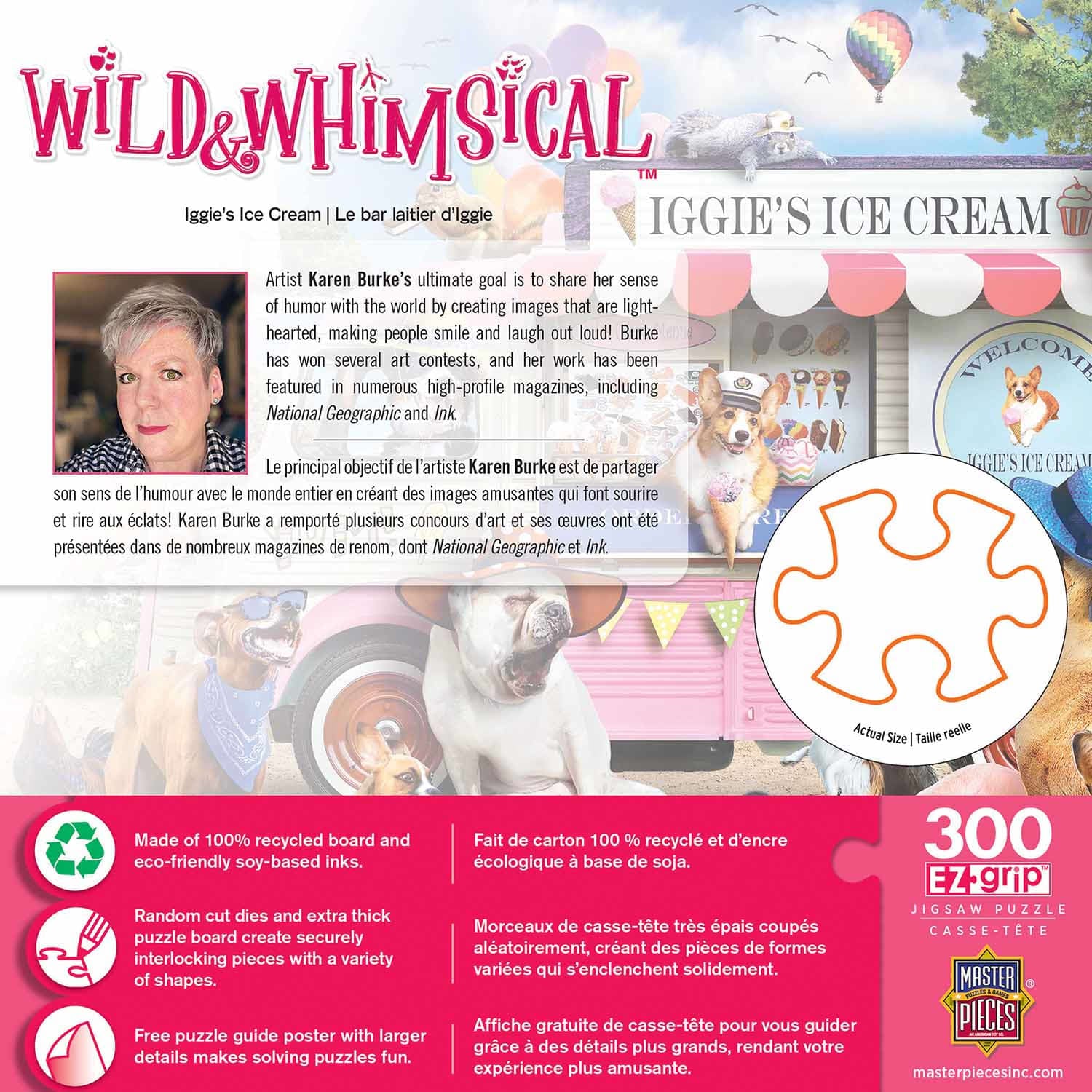 Wild & Whimsical Iggie's Ice Cream 300 Piece EZ Grip Jigsaw Puzzle | Masterpieces
