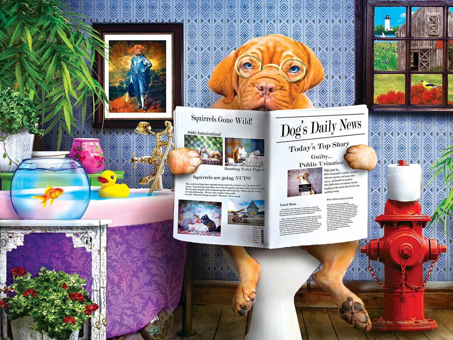 Wild & Whimsical The Library 300 Piece EZ Grip Jigsaw Puzzle | Masterpieces