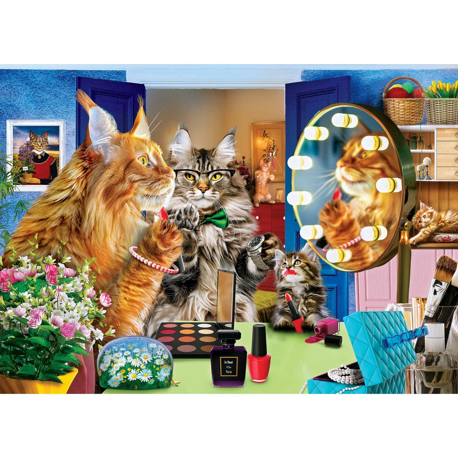 Wild & Whimsical - The Powder Room 1000 Piece Jigsaw Puzzle by Masterpieces Puzzles