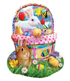 Bunny's Easter Basket - 1000 Piece Shaped Jigsaw Puzzle