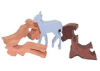 White-tailed Deer Wooden Puzzle for Kids - 5 Piece Jigsaw Puzzle